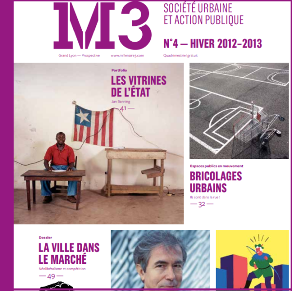 Extrait de la couverture de la revue "M3 Société urbaine et action publique - N°4"